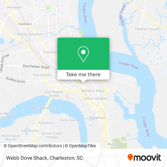 Webb Dove Shack map