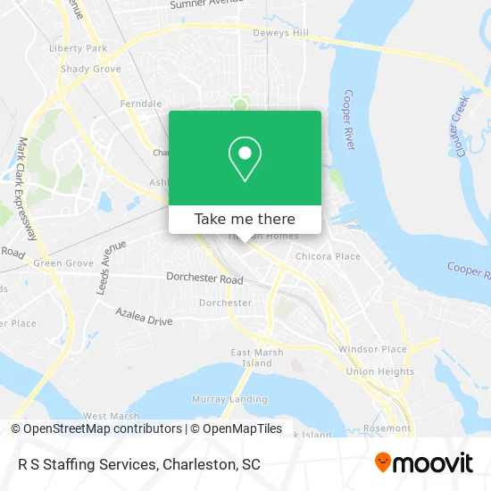 R S Staffing Services map