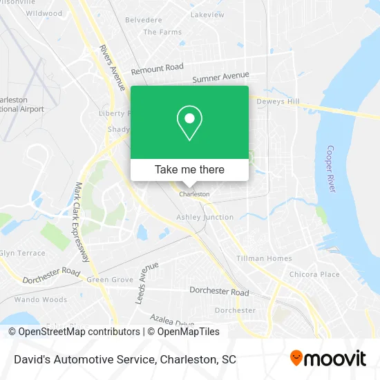 David's Automotive Service map