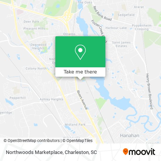 Mapa de Northwoods Marketplace