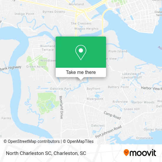 North Charleston SC map