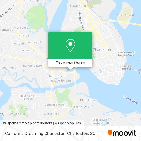 Mapa de California Dreaming Charleston