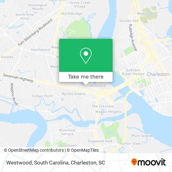 Westwood, South Carolina map