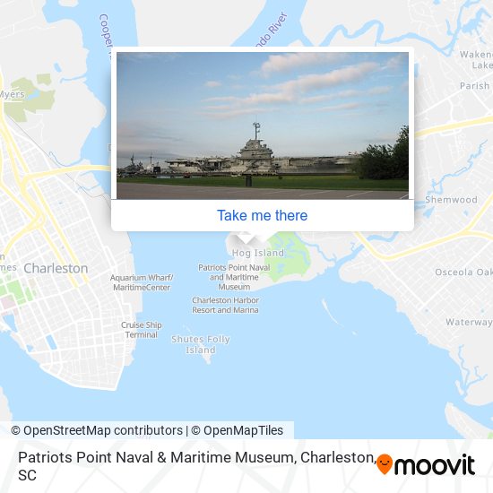 Mapa de Patriots Point Naval & Maritime Museum
