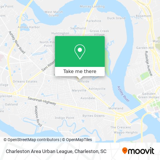 Mapa de Charleston Area Urban League