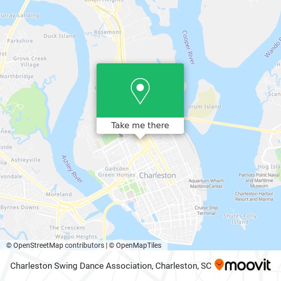 Mapa de Charleston Swing Dance Association