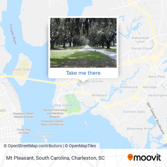 Mt Pleasant, South Carolina map
