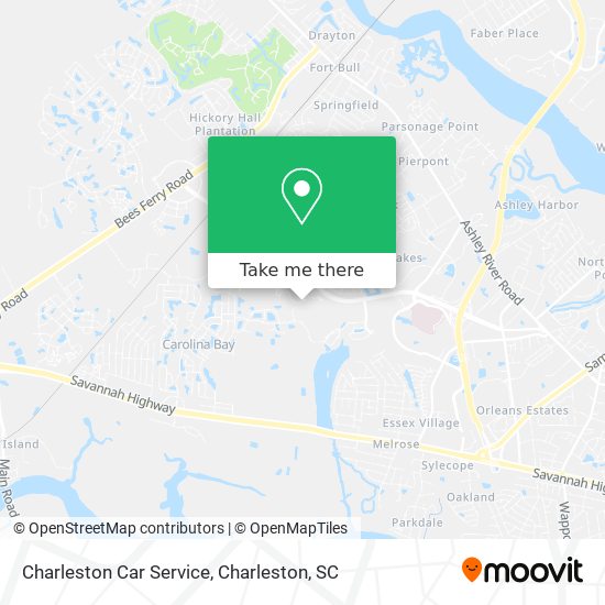 Charleston Car Service map