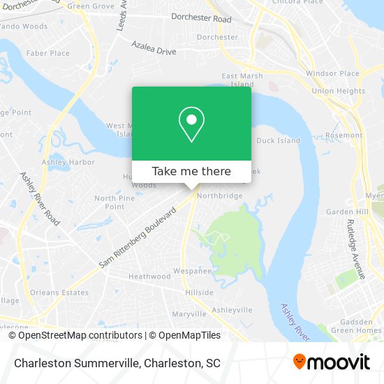Mapa de Charleston Summerville