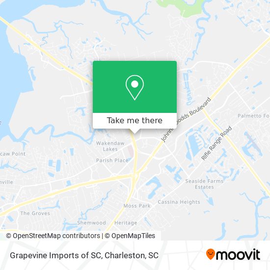 Grapevine Imports of SC map