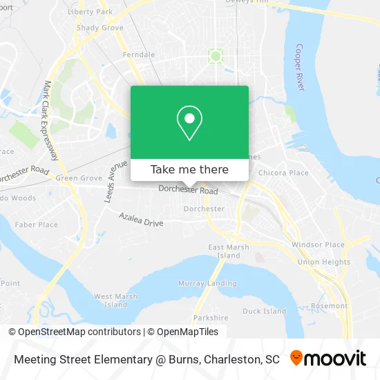 Meeting Street Elementary @ Burns map