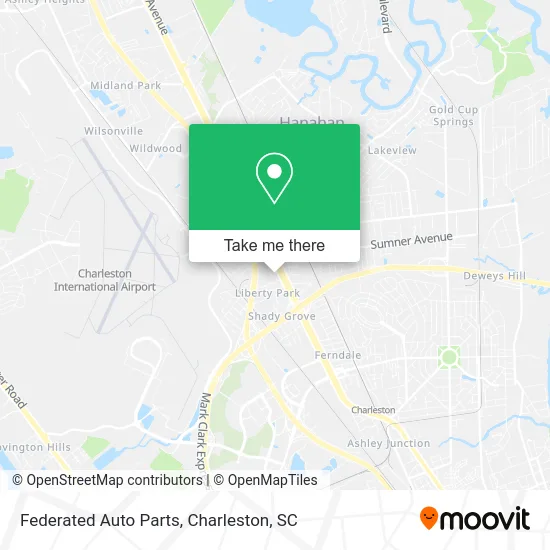 Federated Auto Parts map