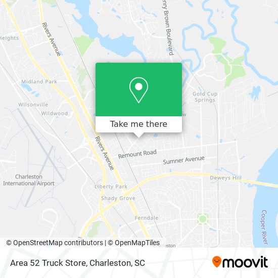 Area 52 Truck Store map