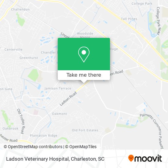 Mapa de Ladson Veterinary Hospital