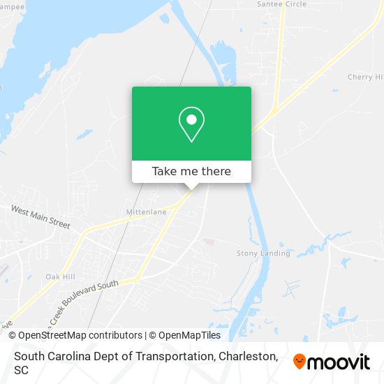 South Carolina Dept of Transportation map