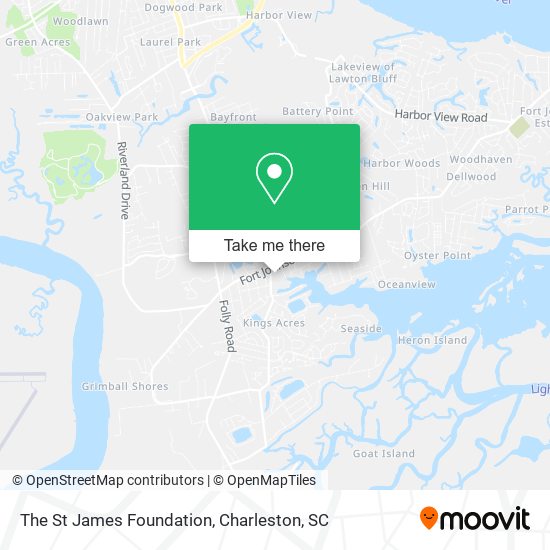 The St James Foundation map