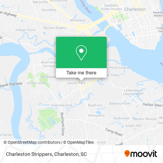 Charleston Strippers map