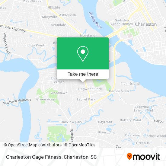 Mapa de Charleston Cage Fitness