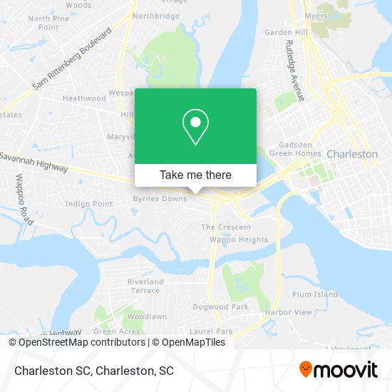 Mapa de Charleston SC