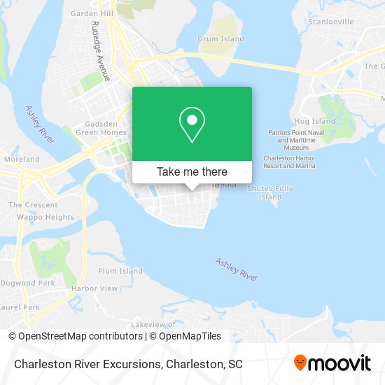 Mapa de Charleston River Excursions
