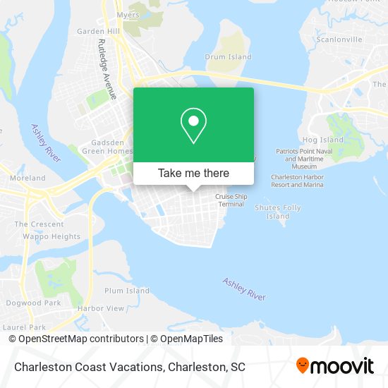 Mapa de Charleston Coast Vacations