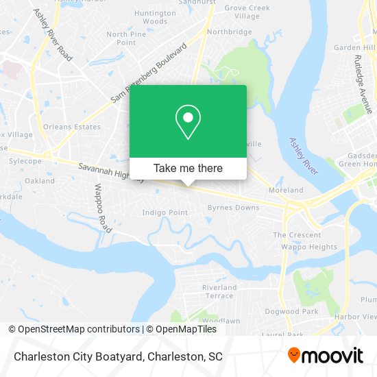 Mapa de Charleston City Boatyard