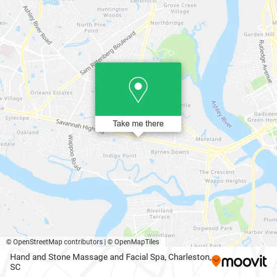 Hand and Stone Massage and Facial Spa map