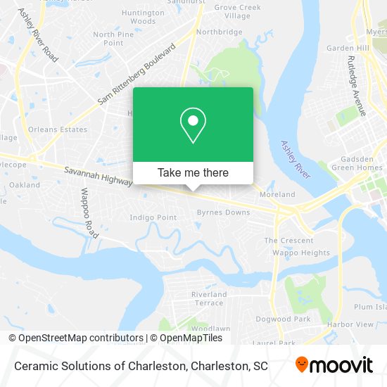 Mapa de Ceramic Solutions of Charleston