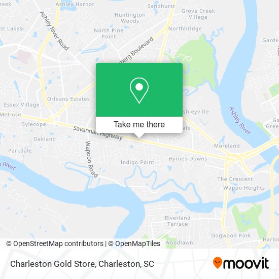Mapa de Charleston Gold Store
