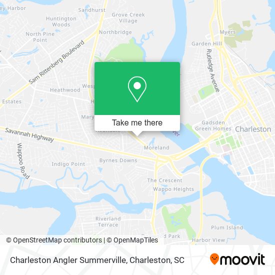 Mapa de Charleston Angler Summerville