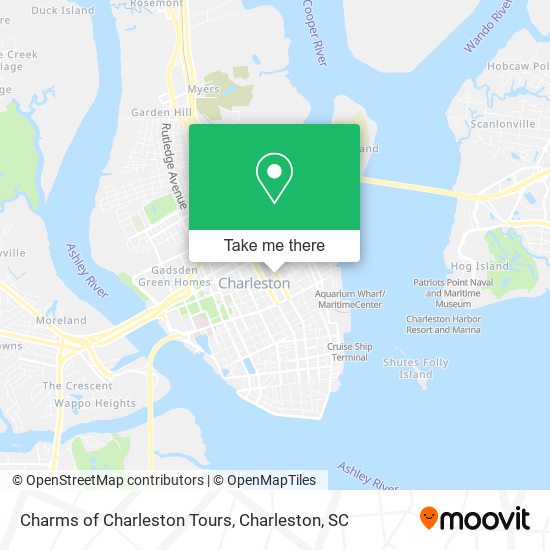 Mapa de Charms of Charleston Tours
