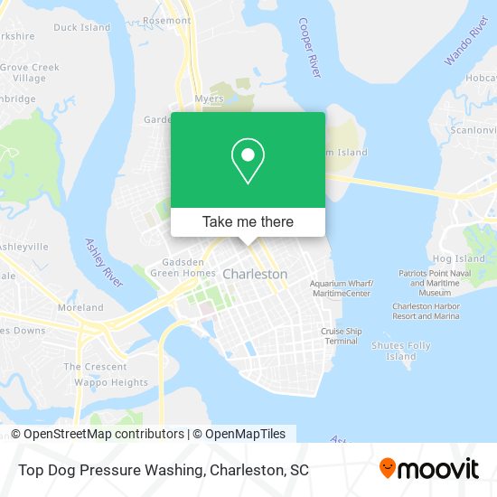 Top Dog Pressure Washing map