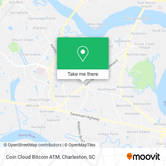 Mapa de Coin Cloud Bitcoin ATM