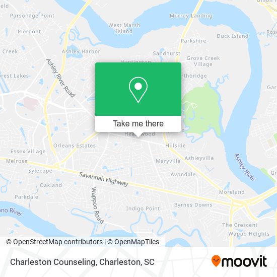 Mapa de Charleston Counseling