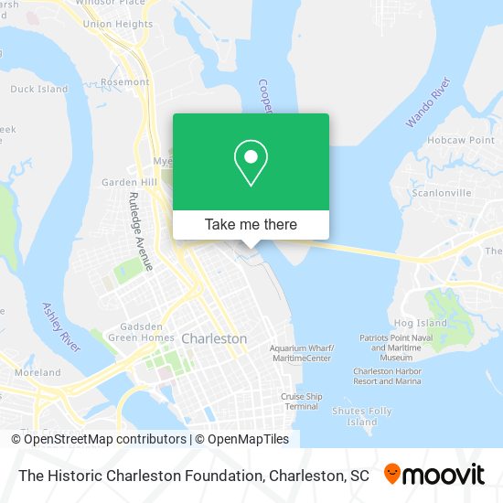 The Historic Charleston Foundation map