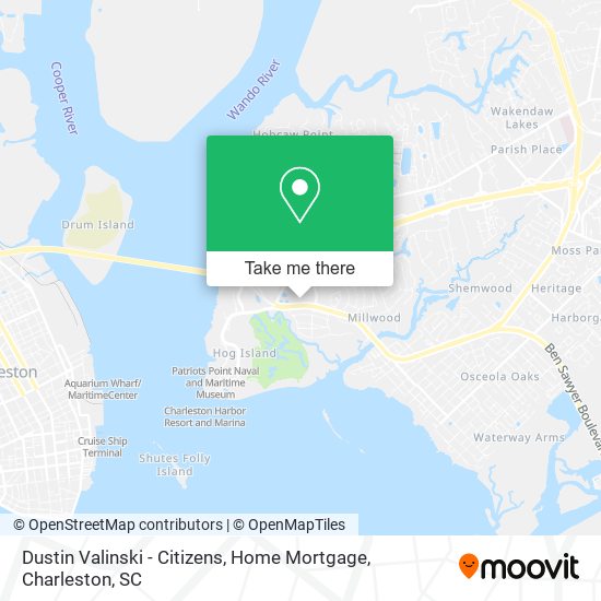 Mapa de Dustin Valinski - Citizens, Home Mortgage