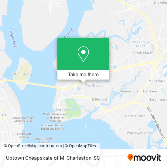 Uptown Cheapskate of M map