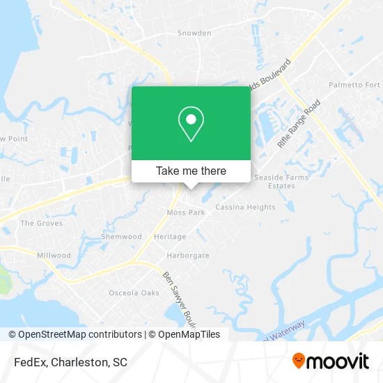 FedEx map