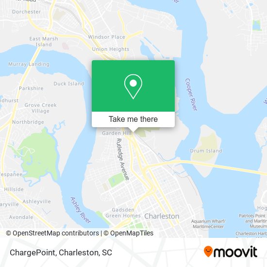 Mapa de ChargePoint