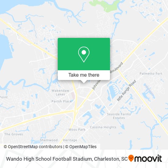 Wando High School Football Stadium map