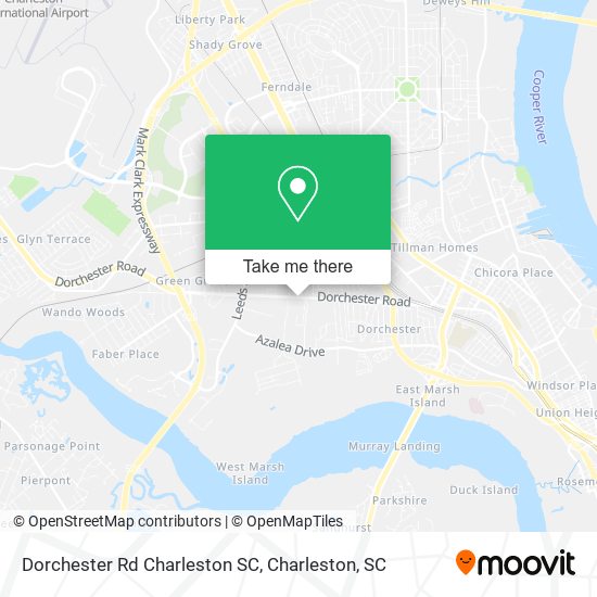 Mapa de Dorchester Rd Charleston SC