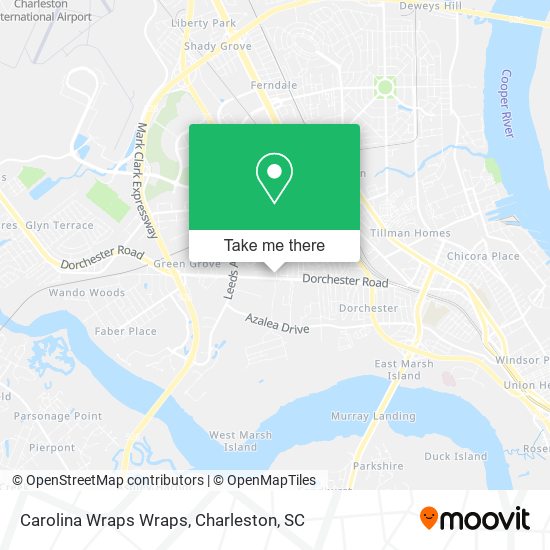 Mapa de Carolina Wraps Wraps