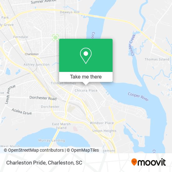 Mapa de Charleston Pride