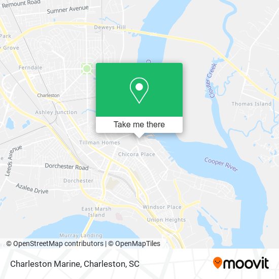 Mapa de Charleston Marine