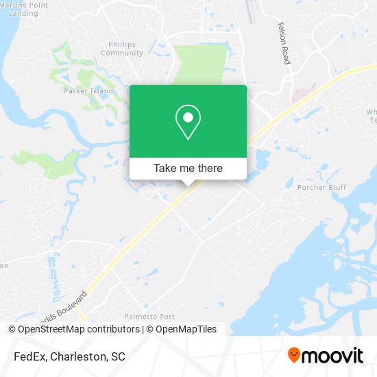 FedEx map