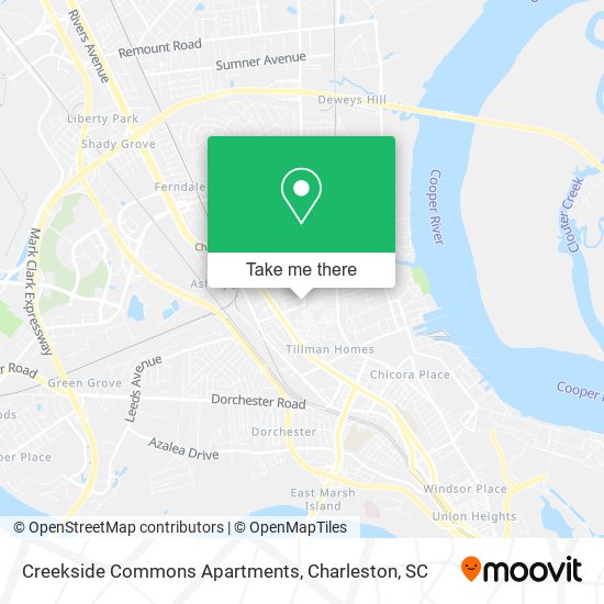 Mapa de Creekside Commons Apartments