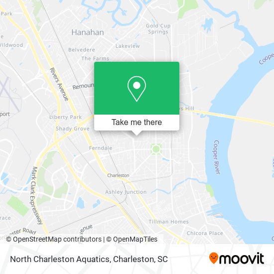 North Charleston Aquatics map