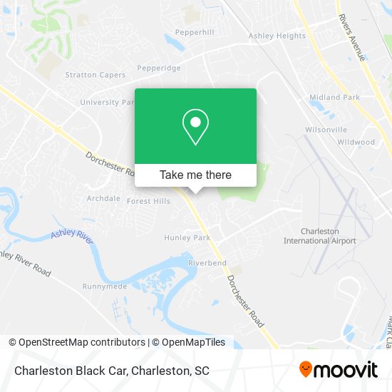 Mapa de Charleston Black Car