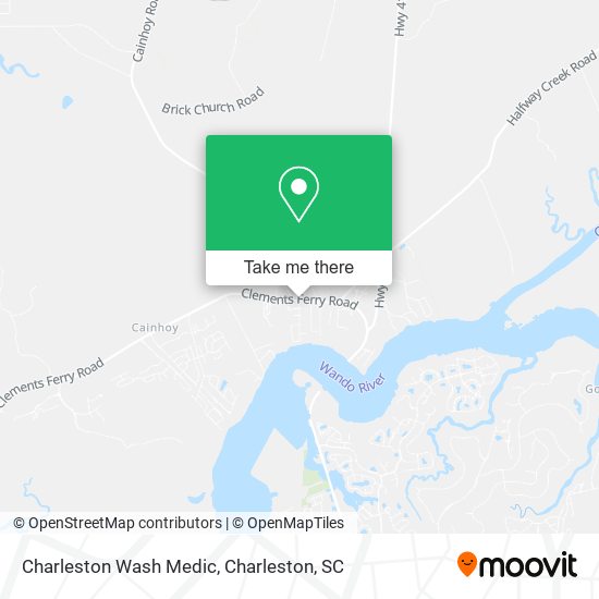 Mapa de Charleston Wash Medic