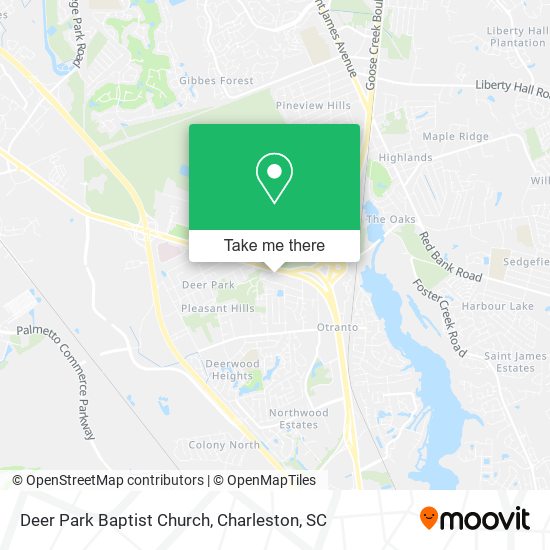 Mapa de Deer Park Baptist Church